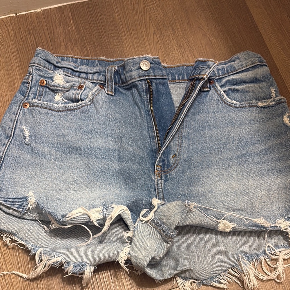 Abercrombie & Fitch Curve Love High Rise Vintage Shorts Mom Shorts Sz 29/8